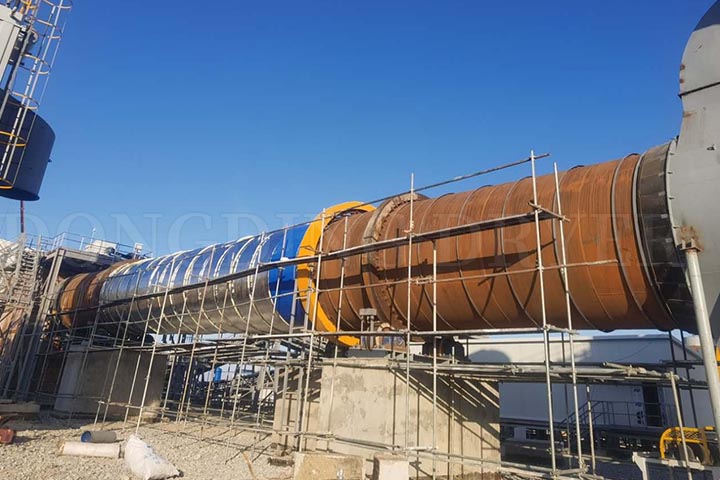 Ore Concentrates Rotary Dryer Line is Under Installation