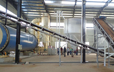 Hunan 5T/H Sawdust Rotary Dryer Site